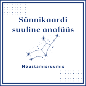 Sünnikaardi suuline analüüs nõustamisruumis 1 h