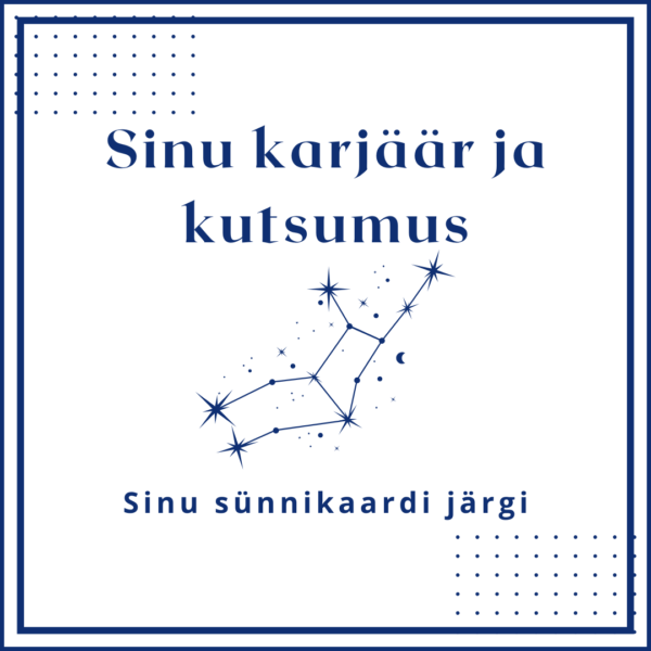 Sünnikaardi kirjalik analüüs: Sinu karjäär ja kutsumus